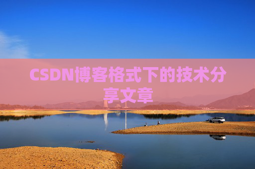 CSDN博客格式下的技术分享文章